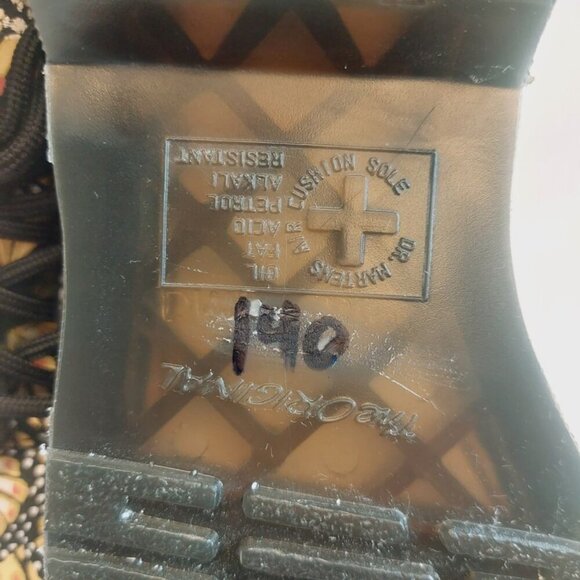 Dr. Martens 1460 Womens Size 8 Leather 8 Eye Lace Up Boots Butterfly Print - Picture 8 of 9